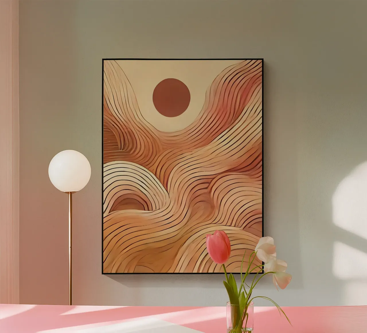 Onde imperfette plexiglass da WijdevenPrints