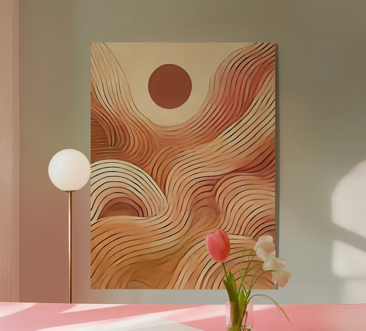 Onde imperfette plexiglass da WijdevenPrints