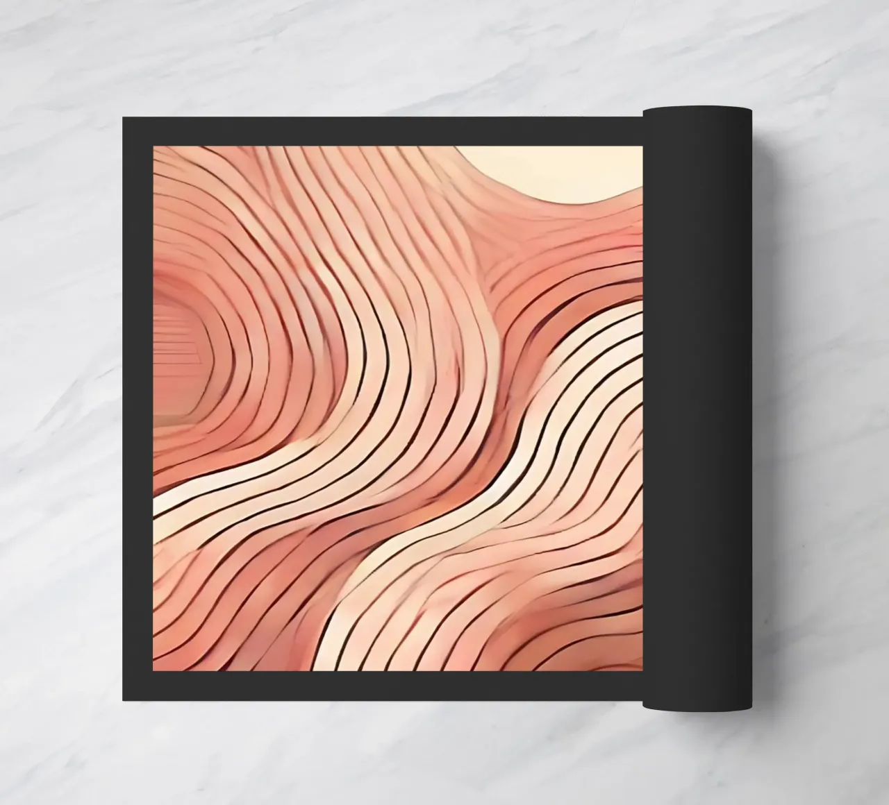 Imperfect waves doormat by WijdevenPrints