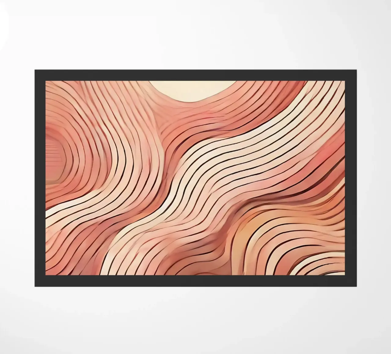 Imperfect waves doormat by WijdevenPrints