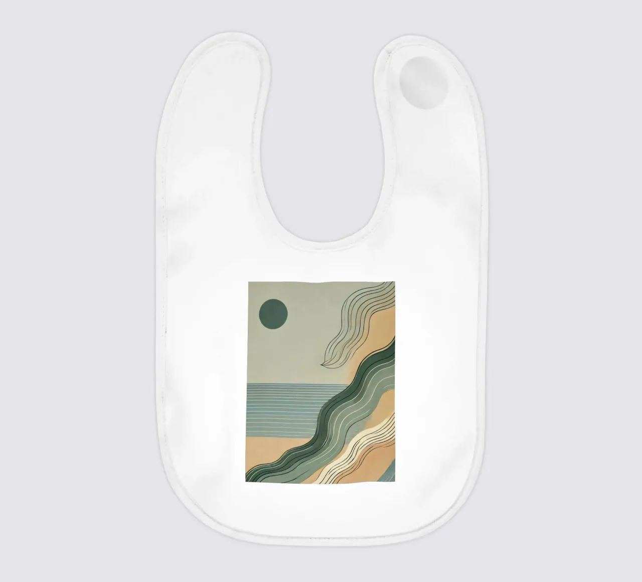 Tempo di spiaggia bavaglino da WijdevenPrints