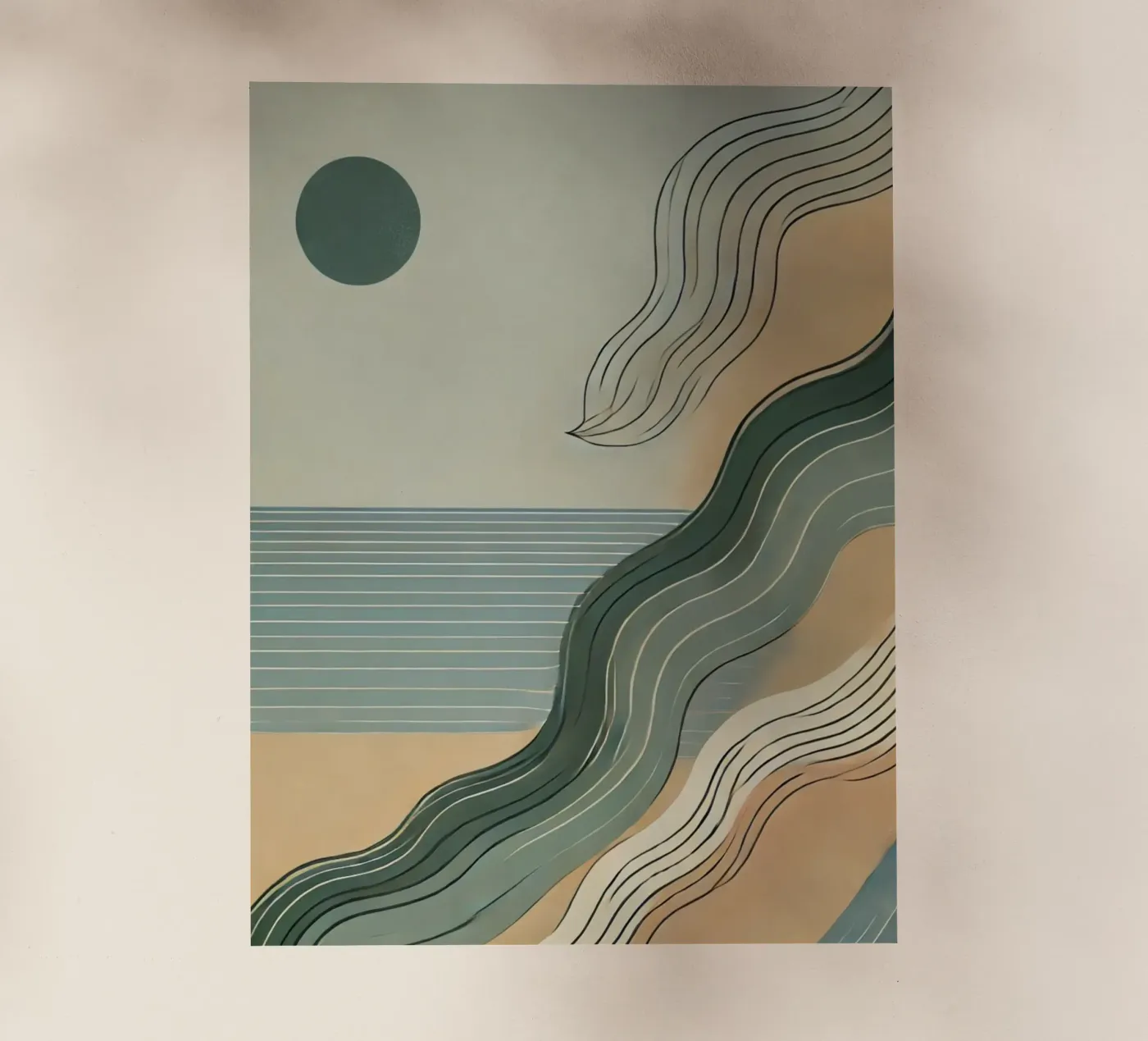 Tempo di spiaggia pellicola backlit da WijdevenPrints