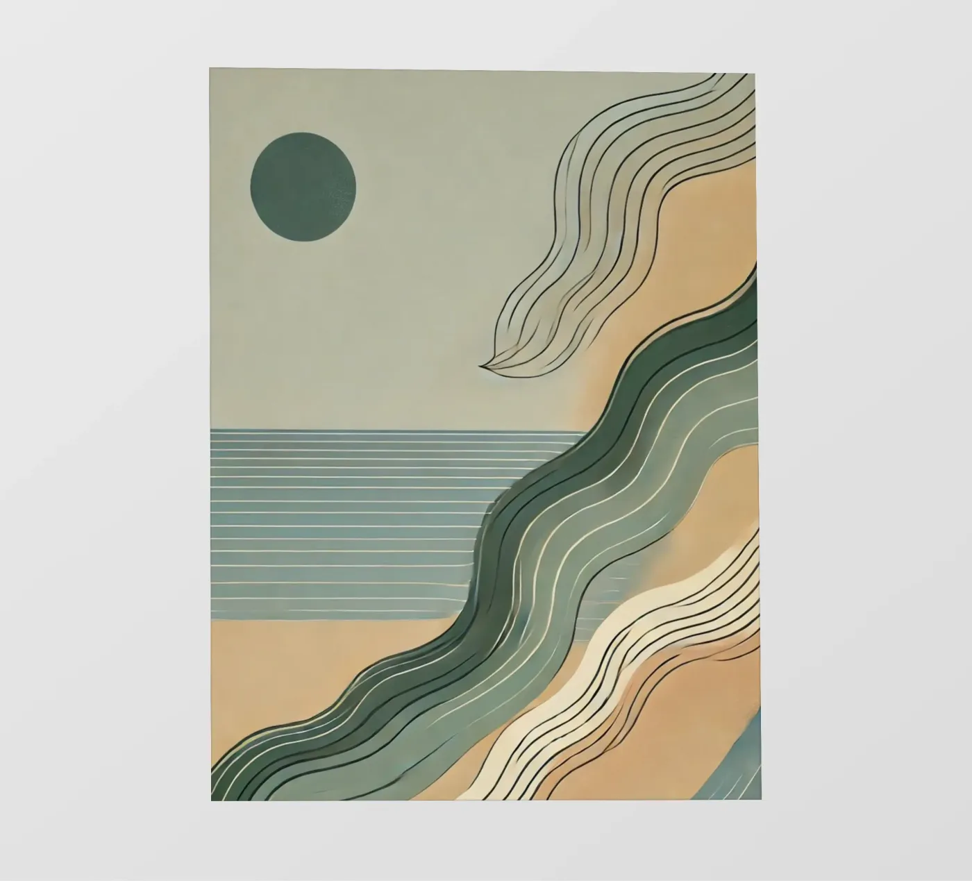 Tempo di spiaggia pellicola backlit da WijdevenPrints