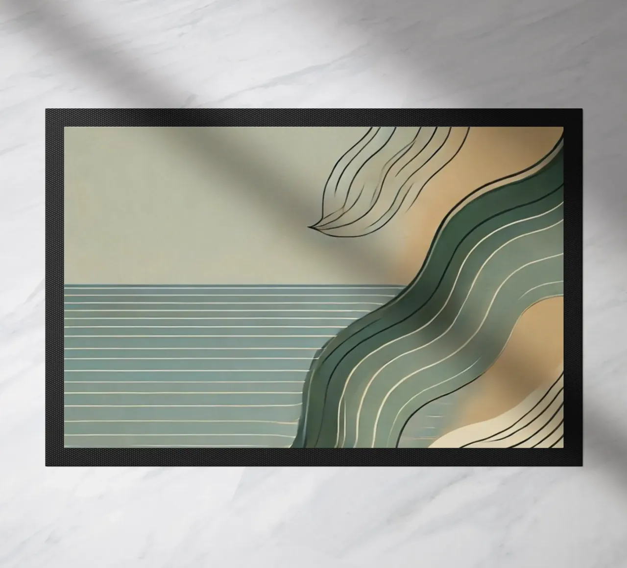 Beach time doormat by WijdevenPrints