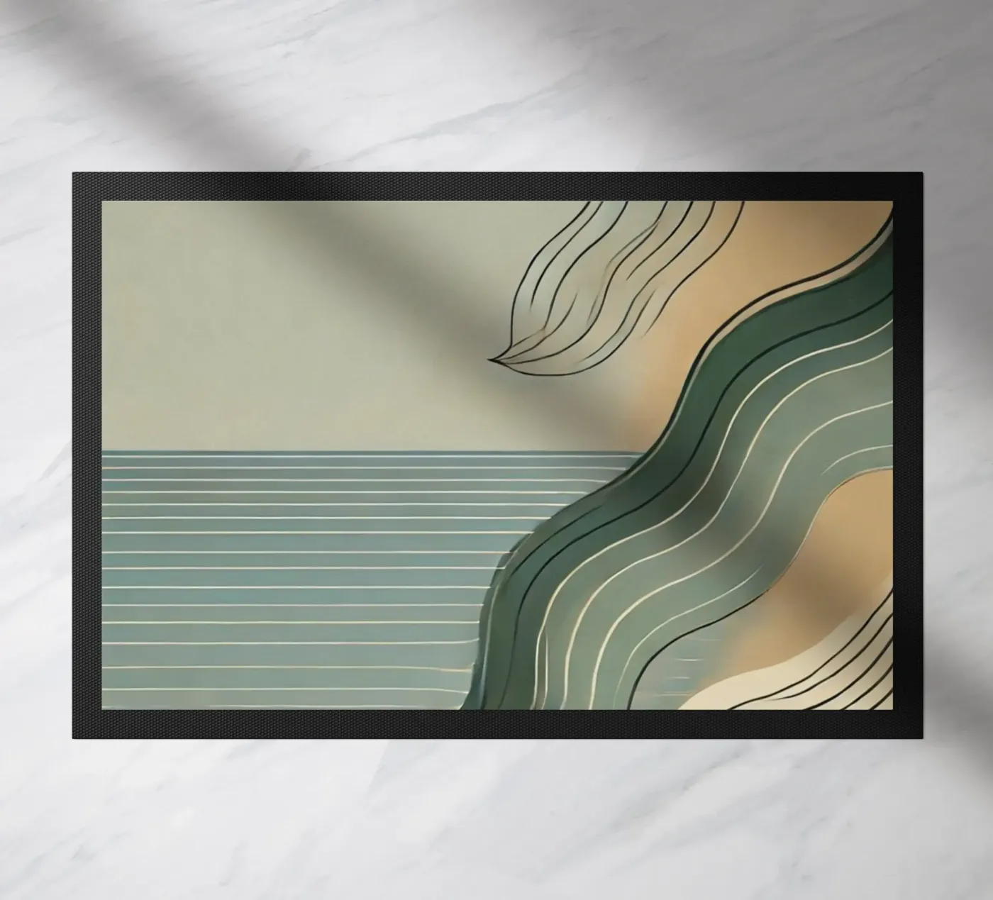 Beach time deurmat van WijdevenPrints