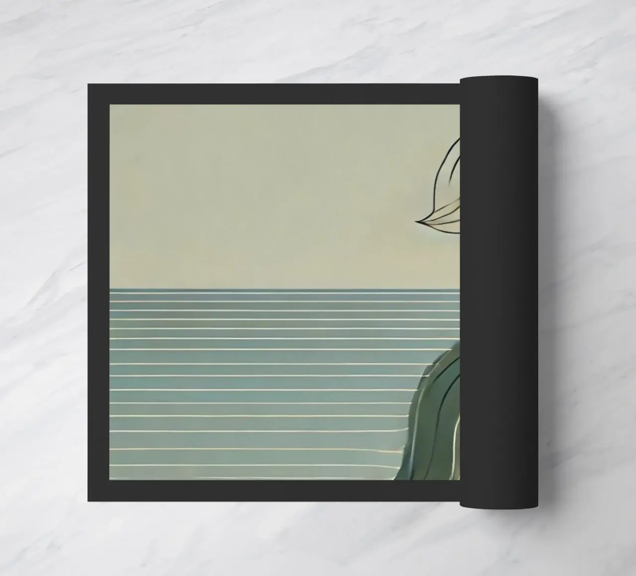 Beach time doormat by WijdevenPrints