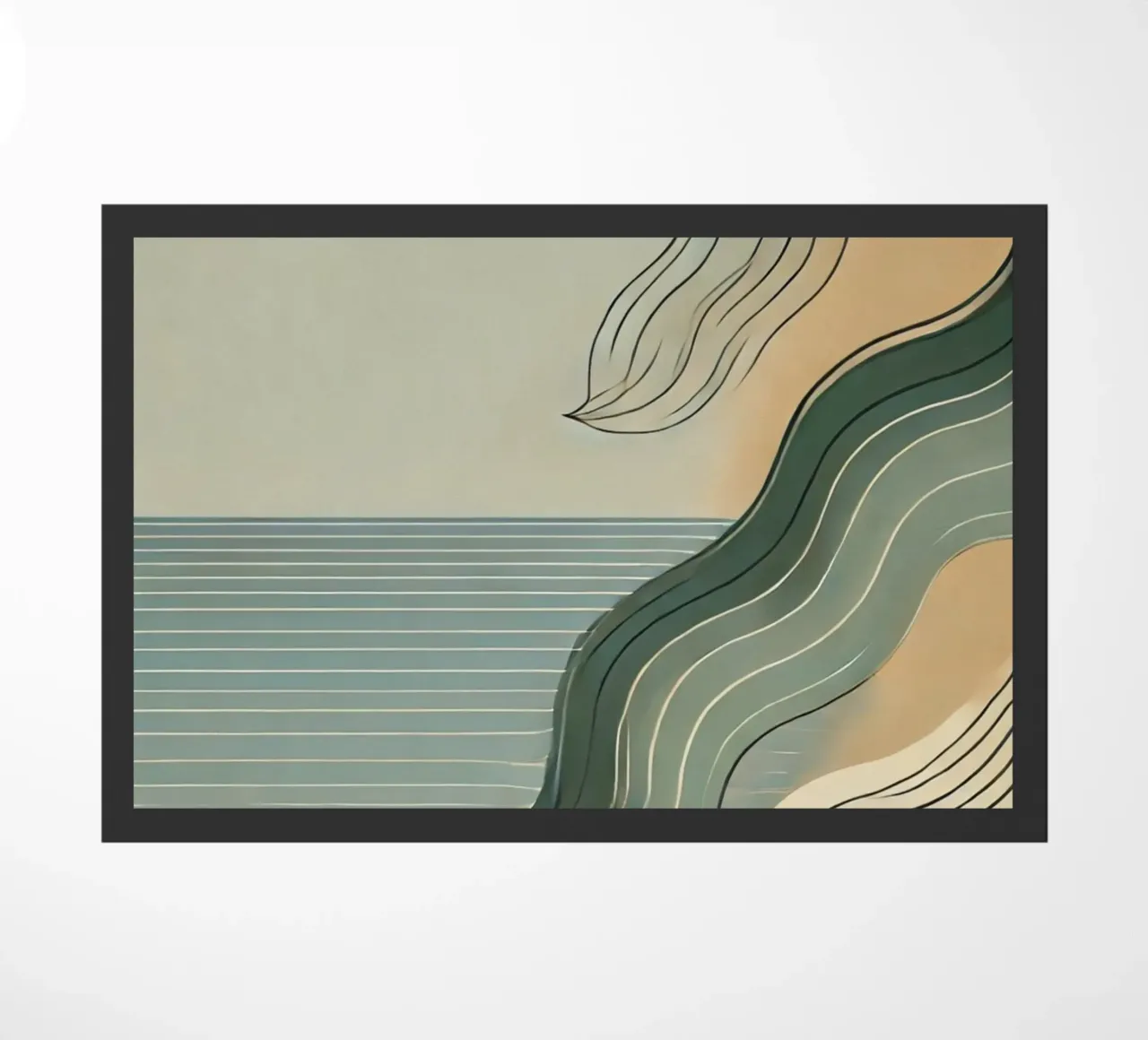 Tempo di spiaggia zerbino da WijdevenPrints
