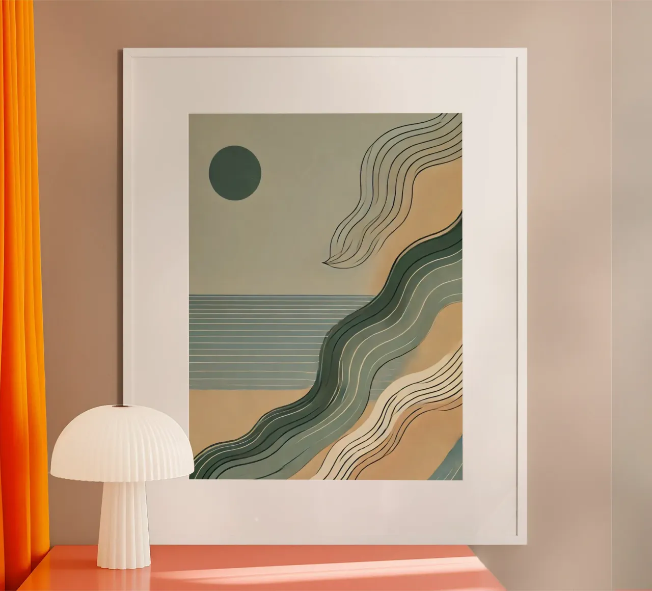 Tempo di spiaggia poster da WijdevenPrints