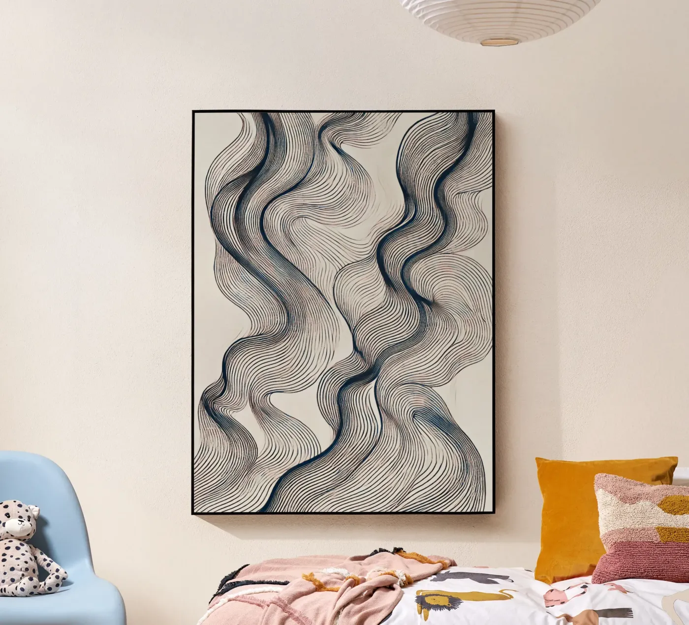 Onde astratte 3 plexiglass da WijdevenPrints