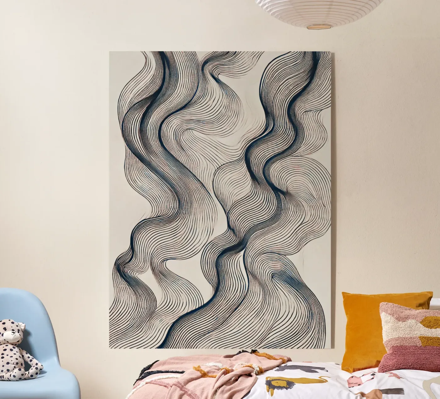 Onde astratte 3 plexiglass da WijdevenPrints