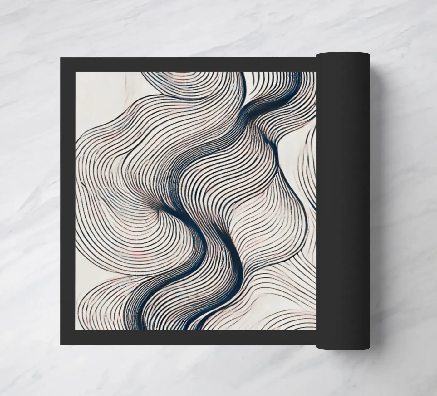 Abstract Waves 4 doormat by WijdevenPrints