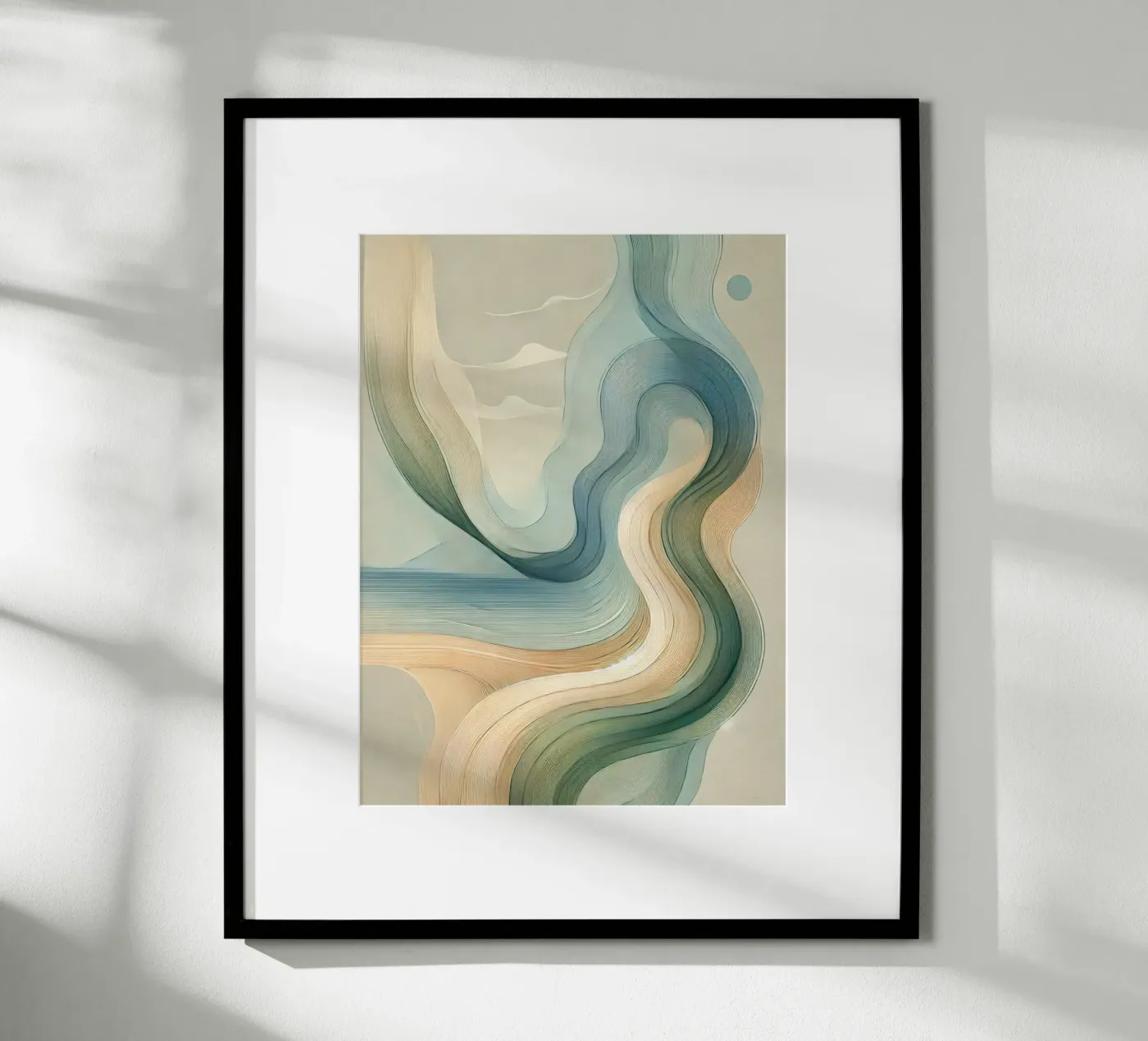 Abstract Waves 6 poster by WijdevenPrints