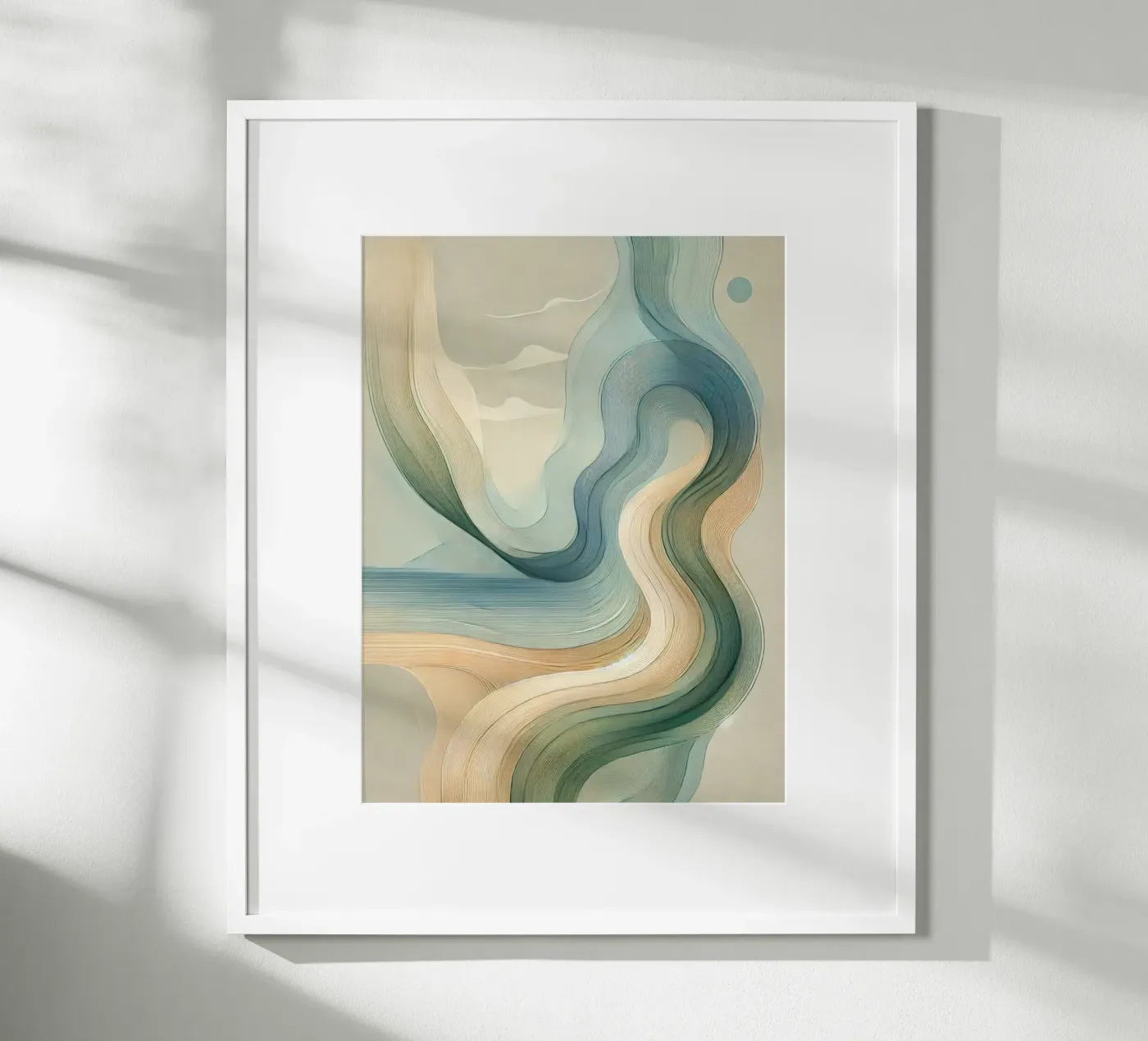 Abstract Waves 6 poster by WijdevenPrints