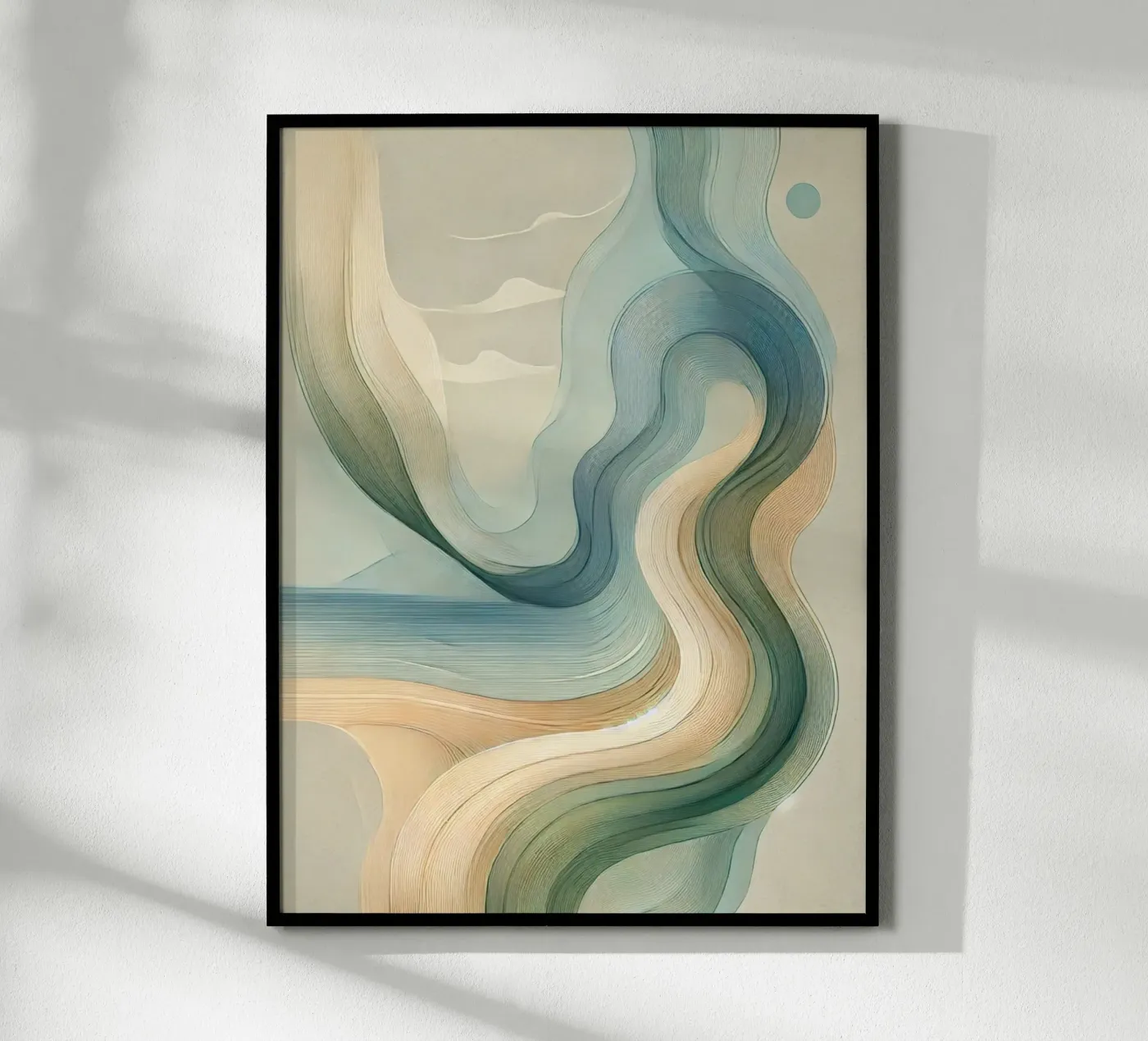 Abstract Waves 6 poster by WijdevenPrints