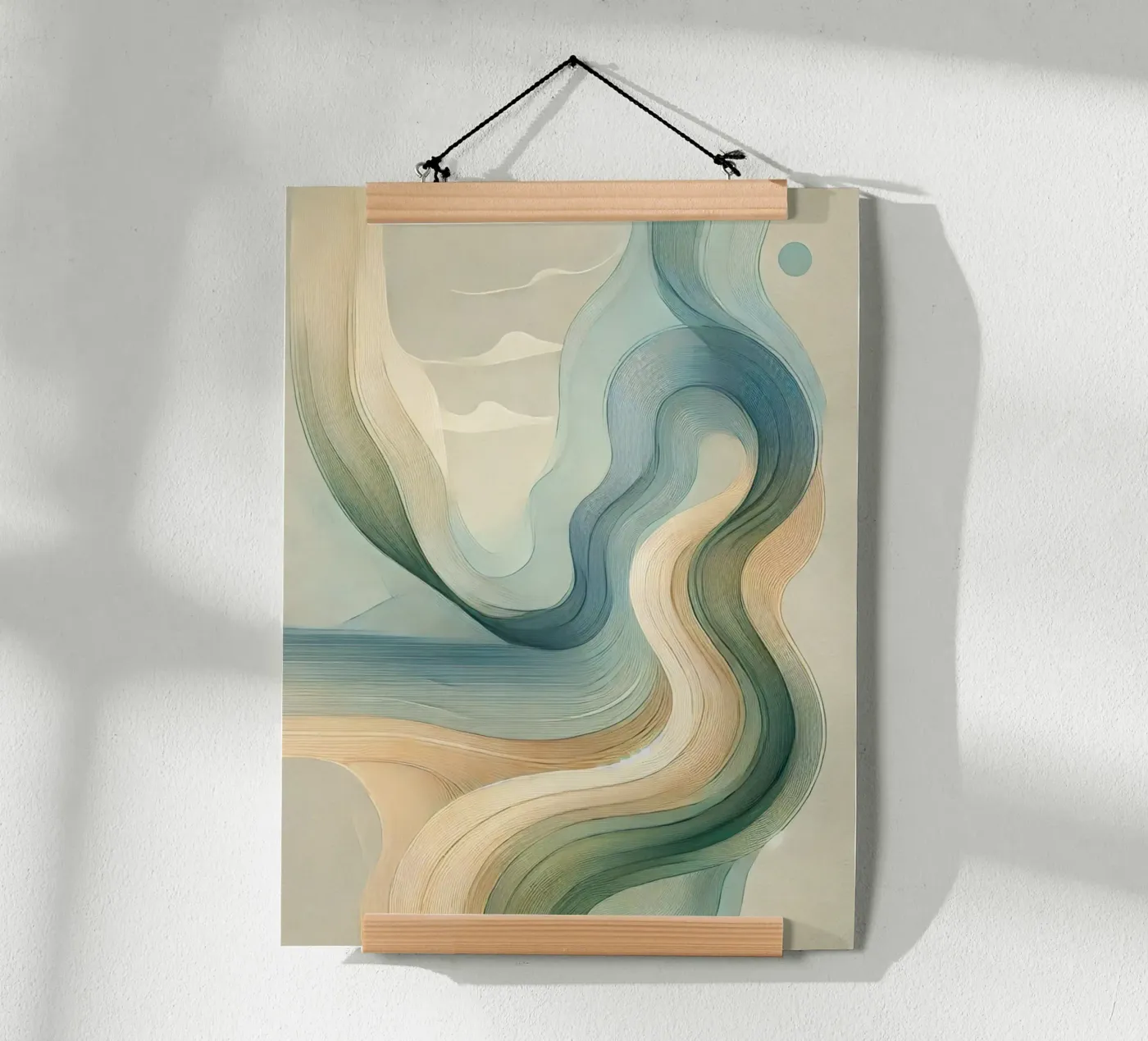 Abstract Waves 6 poster by WijdevenPrints