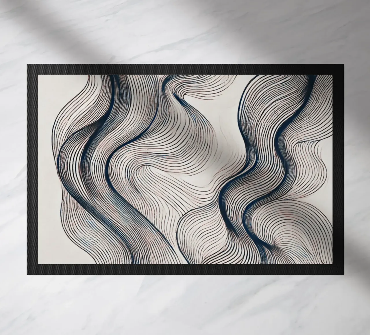 Abstract Waves doormat by WijdevenPrints