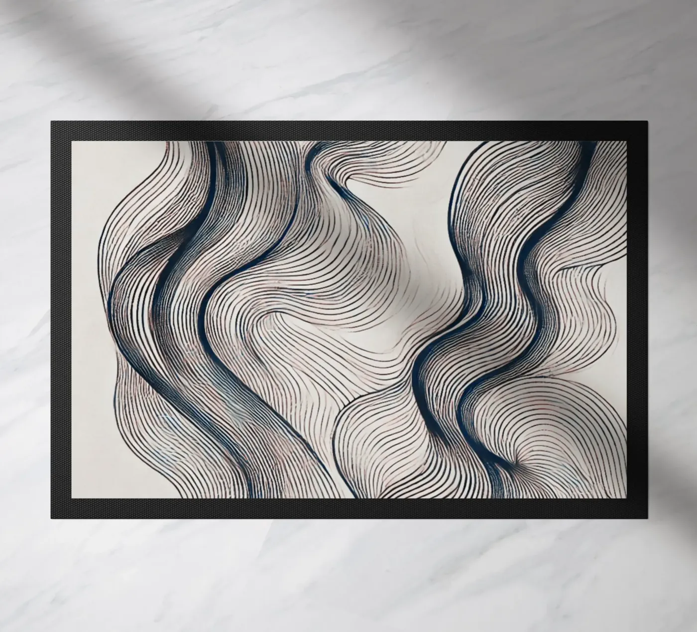 Abstract Waves doormat by WijdevenPrints