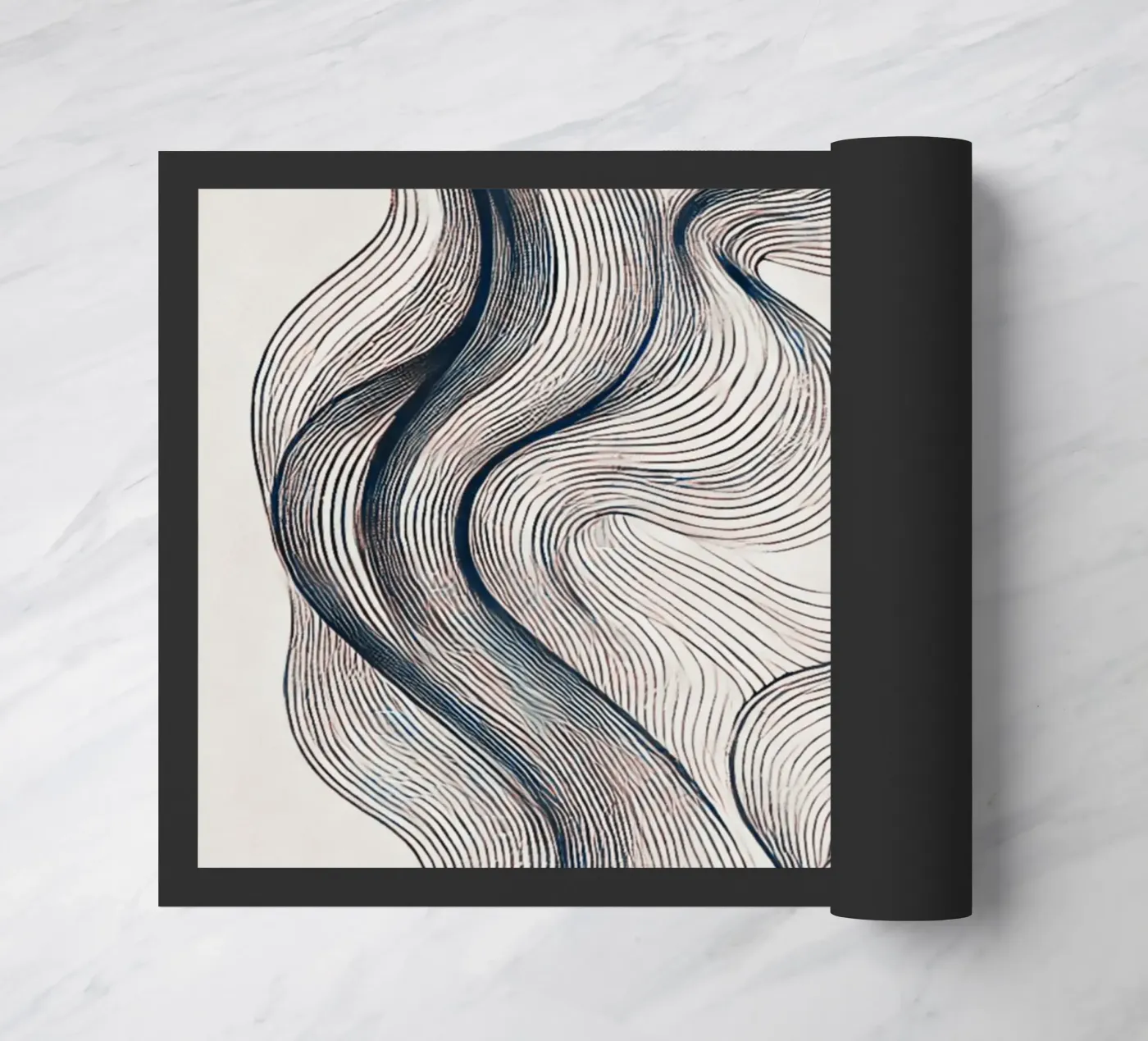 Abstract Waves doormat by WijdevenPrints