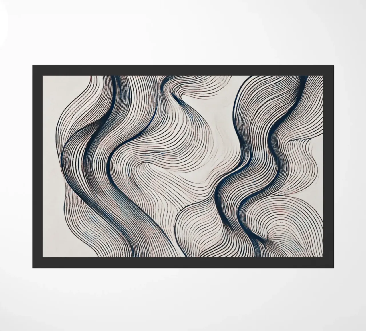 Abstract Waves doormat by WijdevenPrints