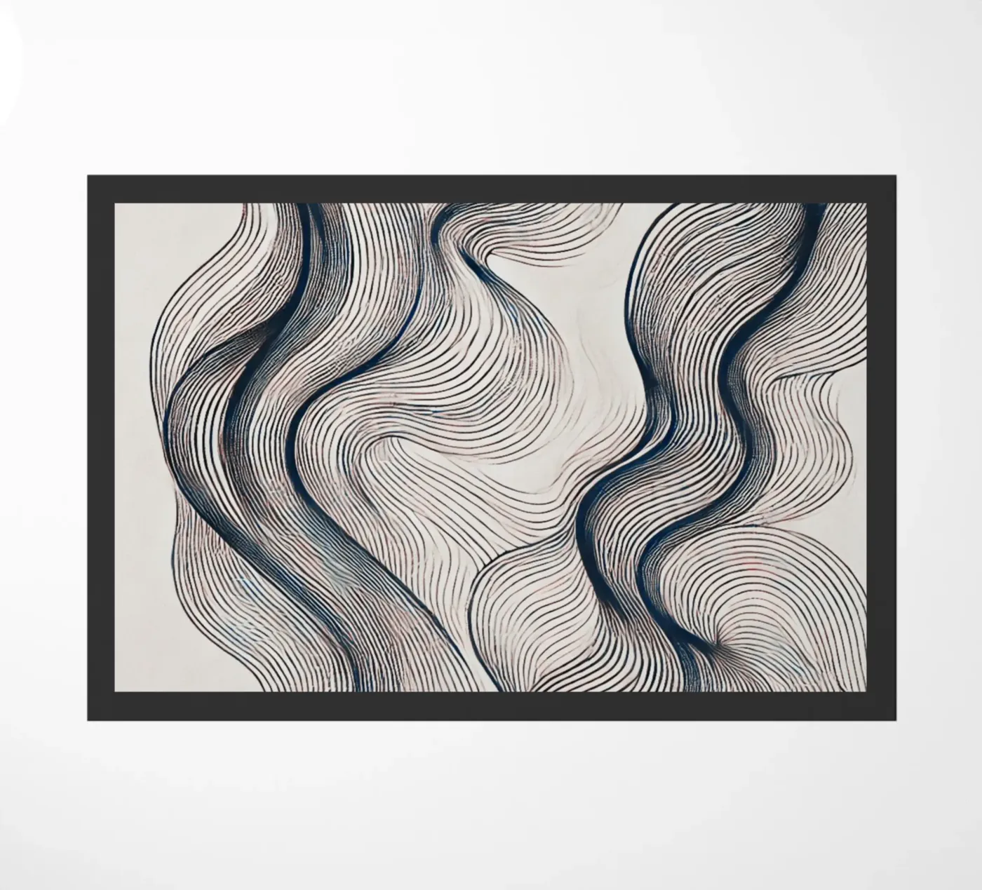 Abstract Waves doormat by WijdevenPrints