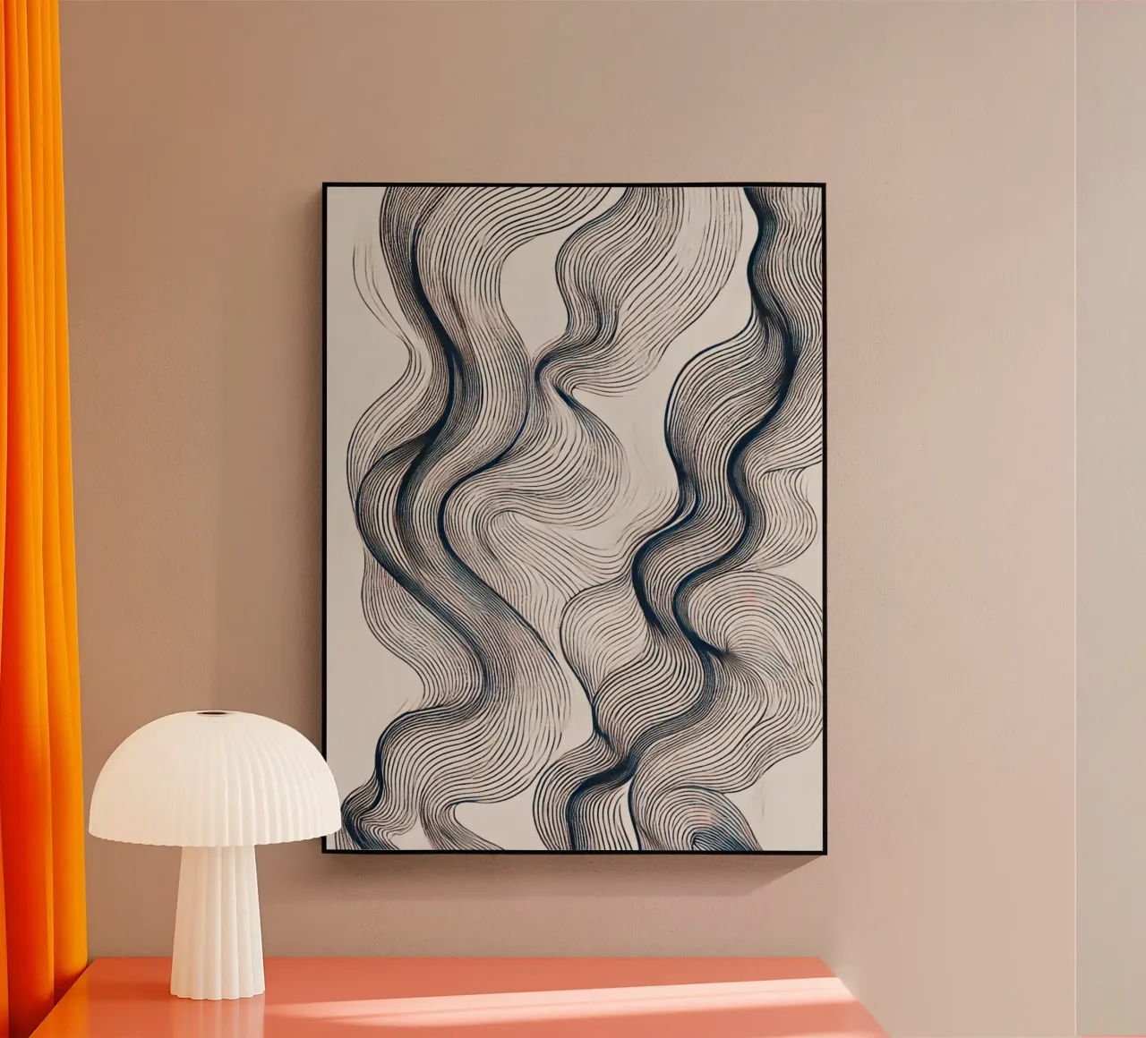 Abstract Waves plexiglass da WijdevenPrints