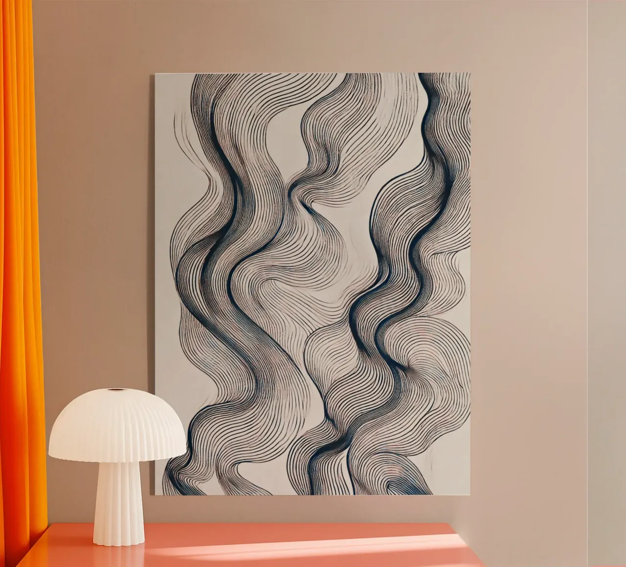 Abstract Waves plexiglass da WijdevenPrints