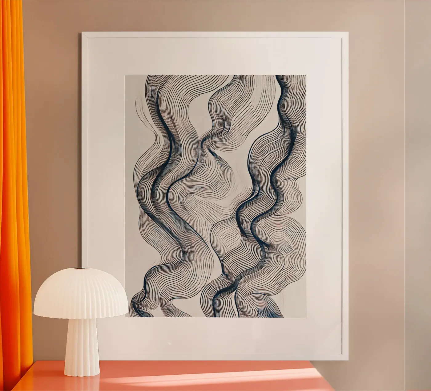 Abstract Waves poster by WijdevenPrints