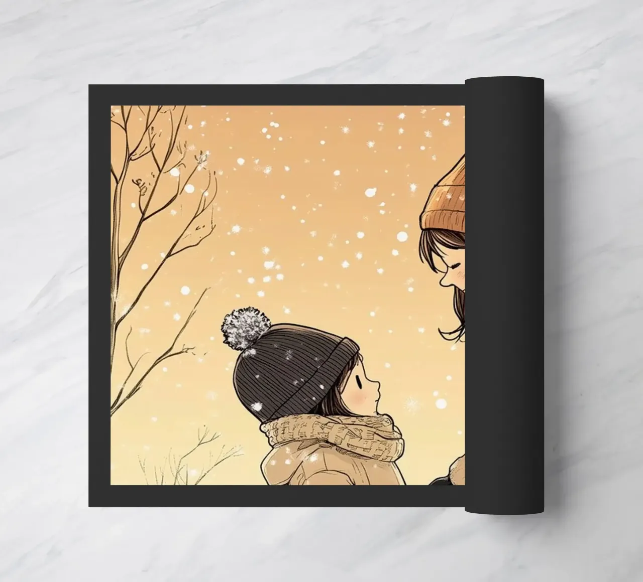 Die Winterbindung Fußmatte von SternchenStudio