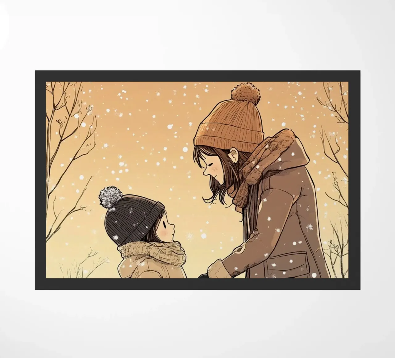 Die Winterbindung Fußmatte von SternchenStudio