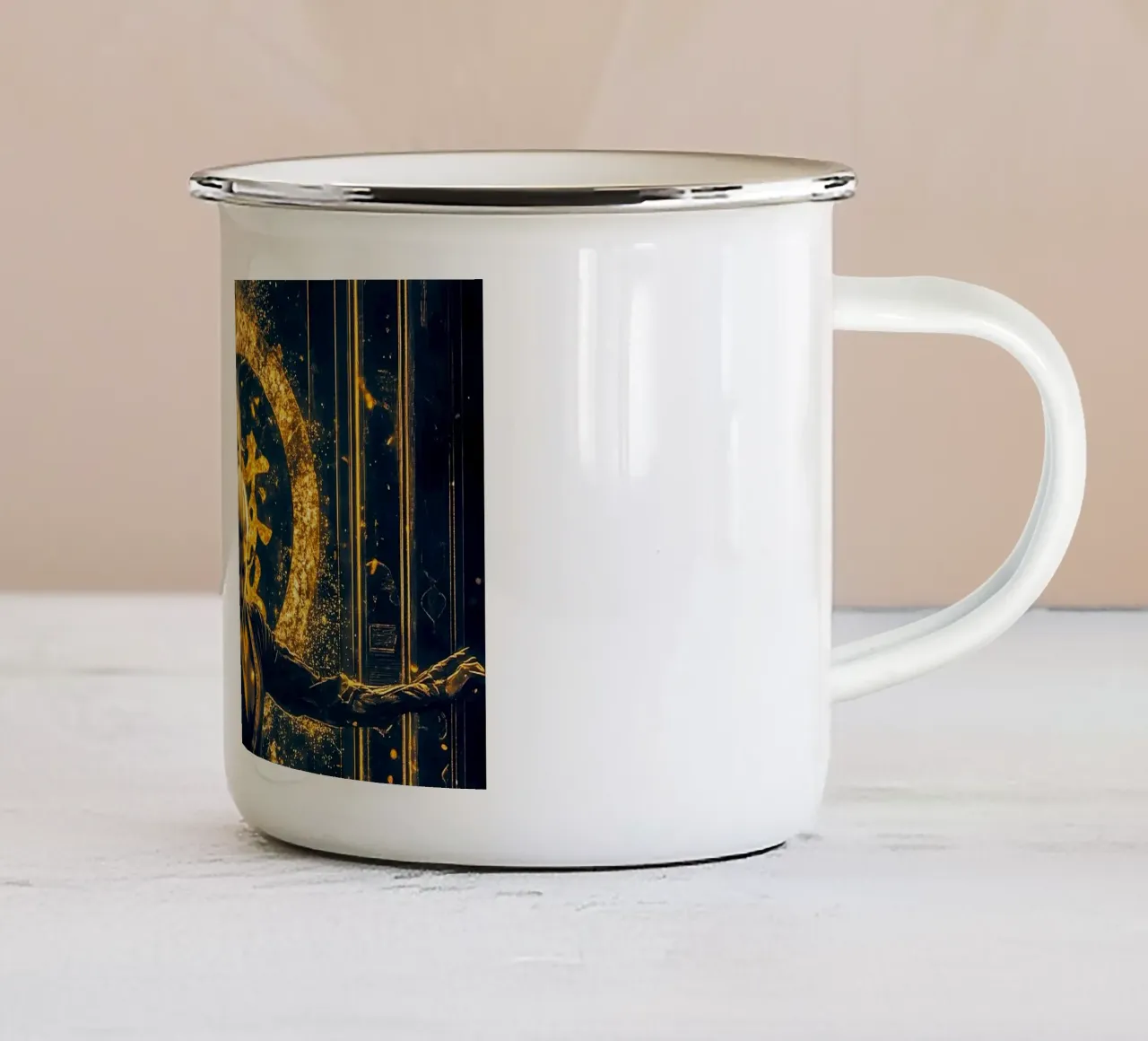 Lama di brace tazza in smalto da Synthaira