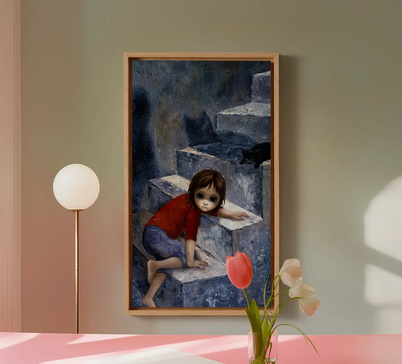Keane sale le scale tela con Cornice a cassetta da Chartompshop