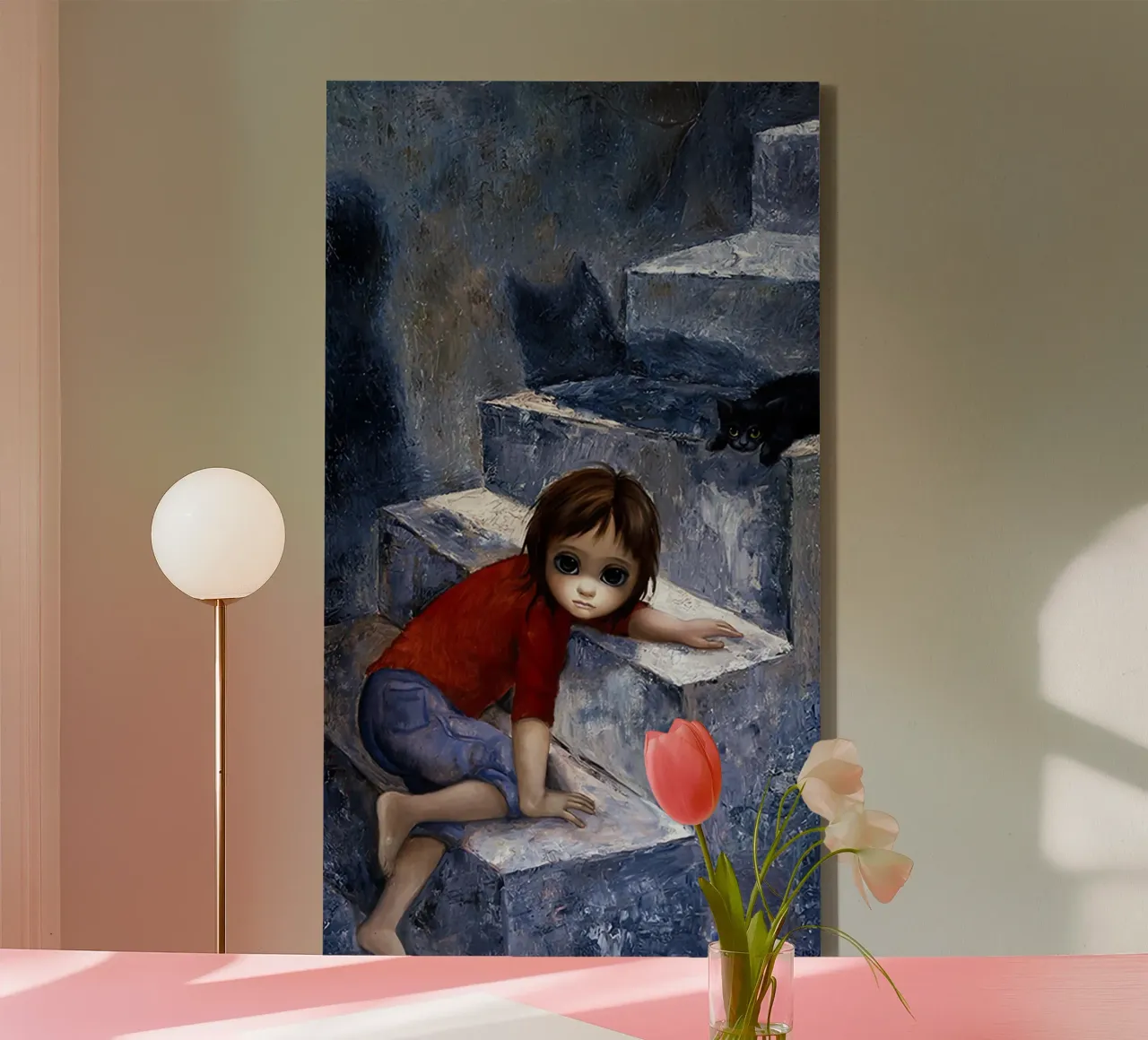 Keane sale le scale tela con Cornice a cassetta da Chartompshop