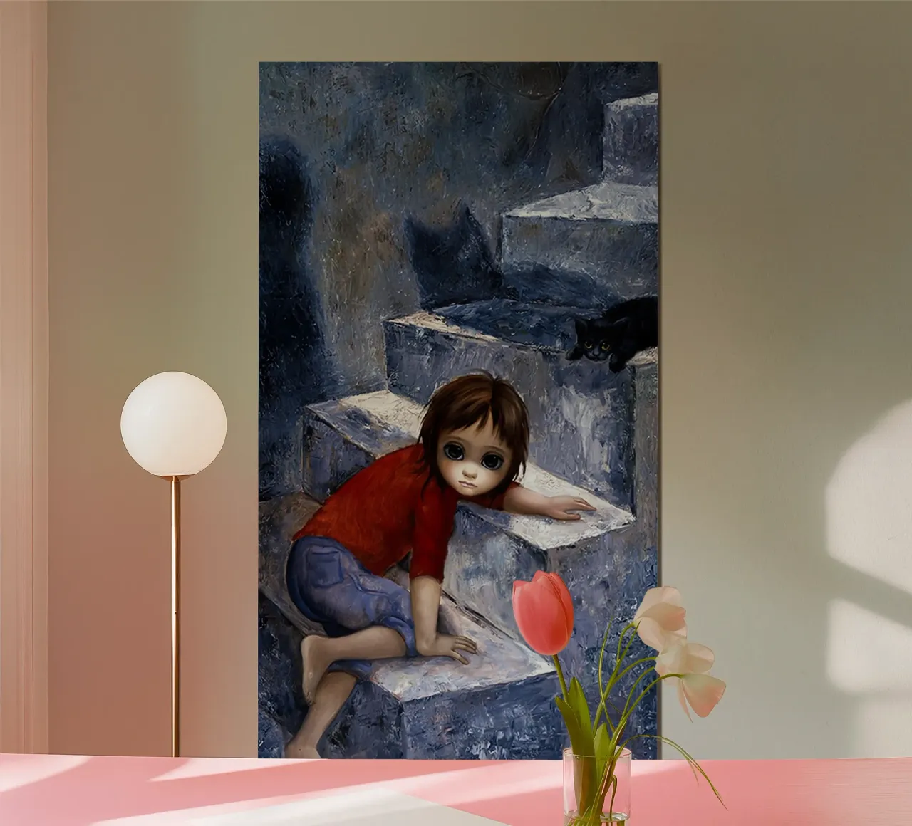 Keane sale le scale poster da Chartompshop