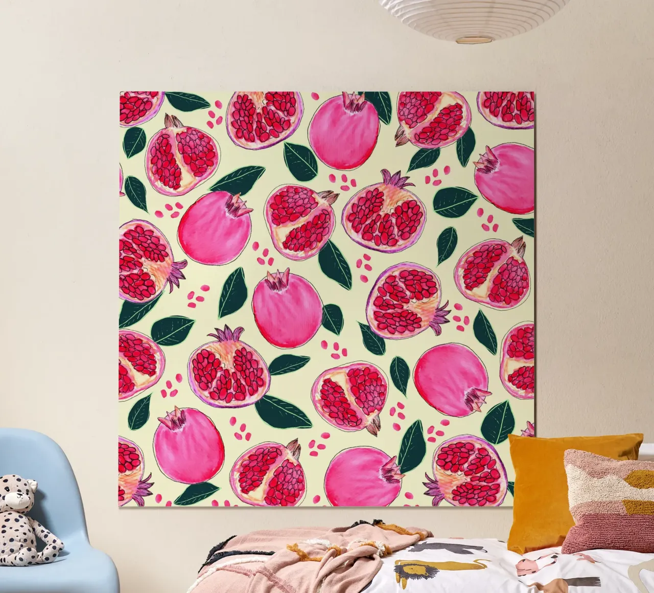 Melograno poster con telaio in legno da nicigabrieldesigns