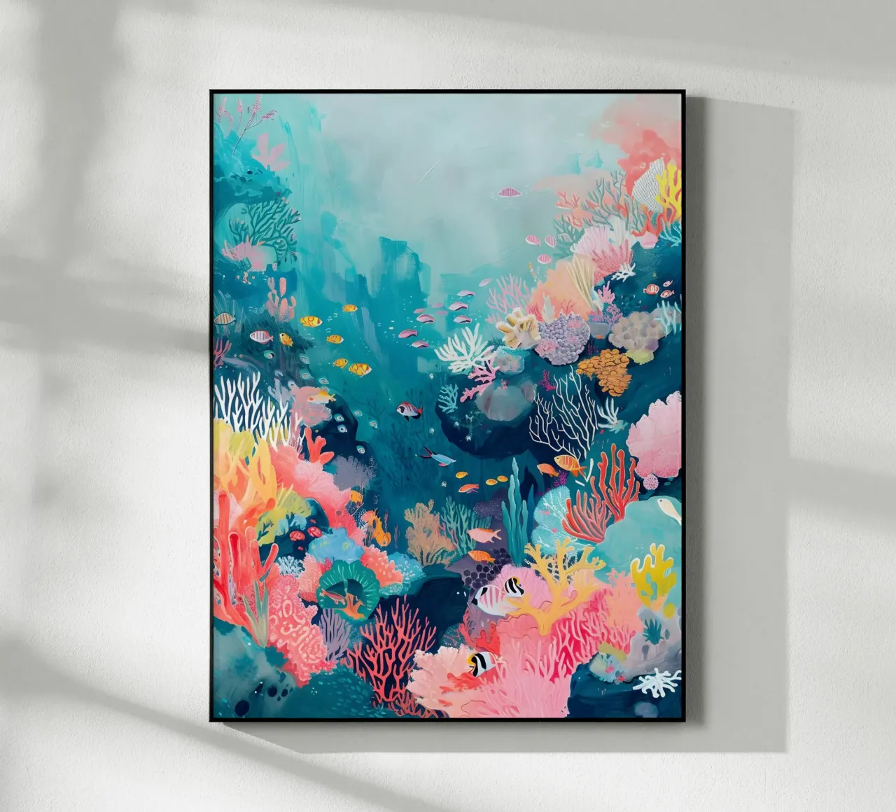 Mondo subacqueo dipinto plexiglass da Yaso Design & Art