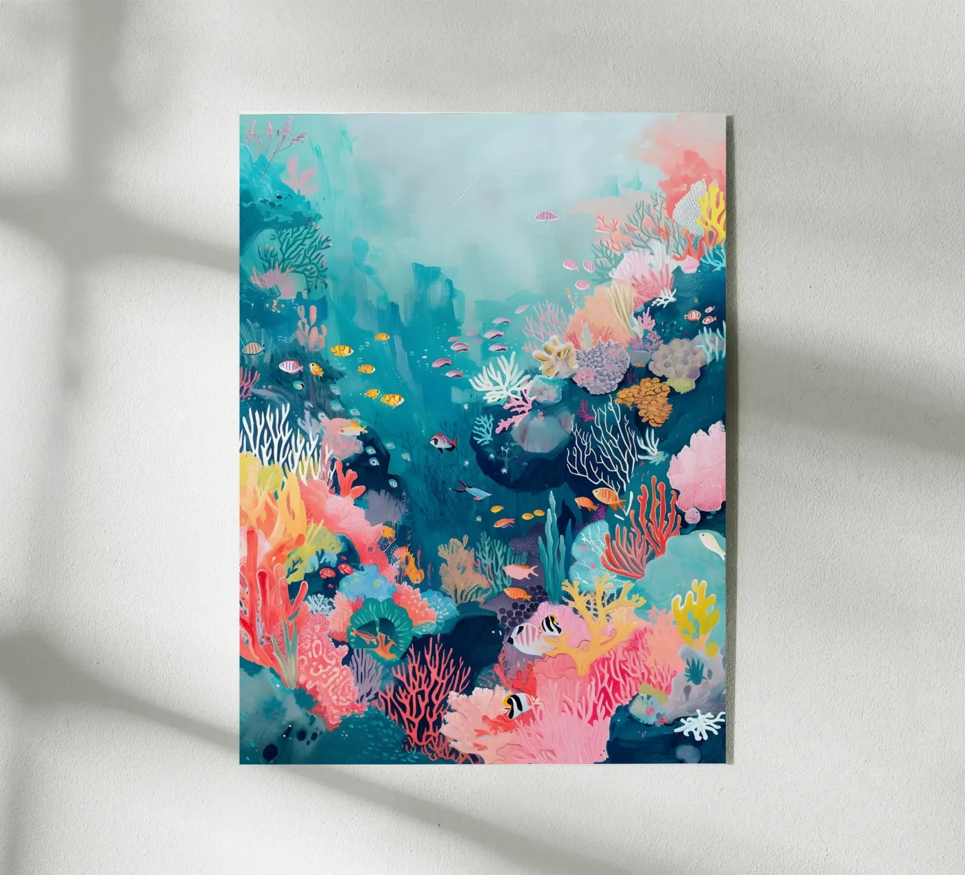 Mondo subacqueo dipinto plexiglass da Yaso Design & Art