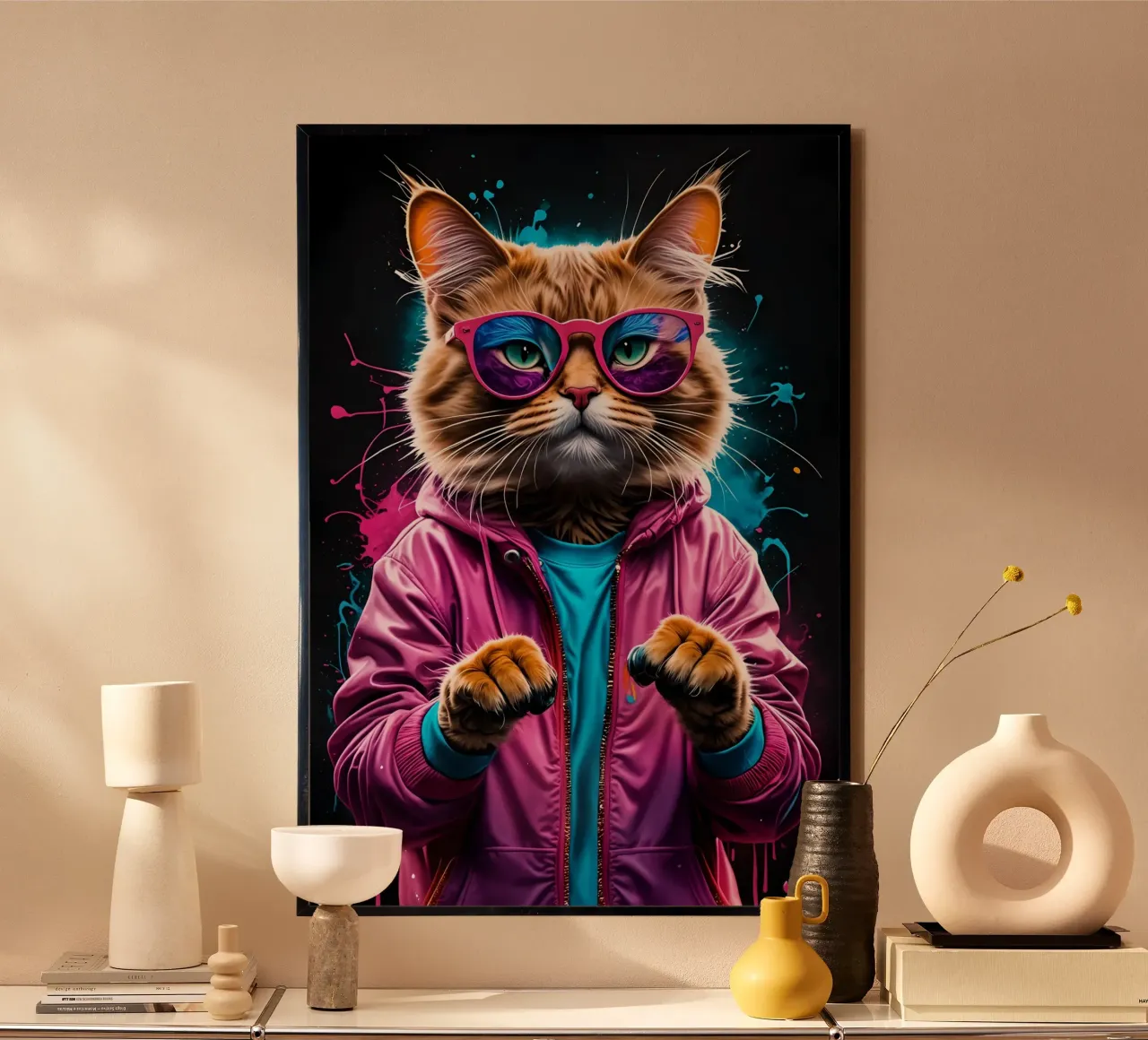 Gatto in danza glaciale poster da MakArena