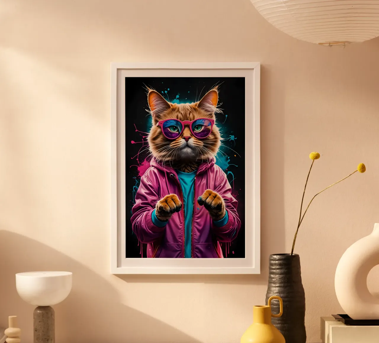 Gatto in danza glaciale poster da MakArena