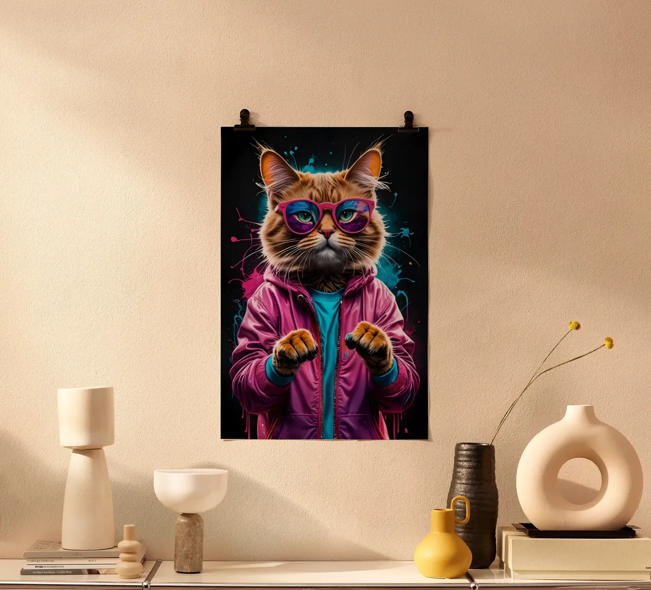 Gatto in danza glaciale poster da MakArena