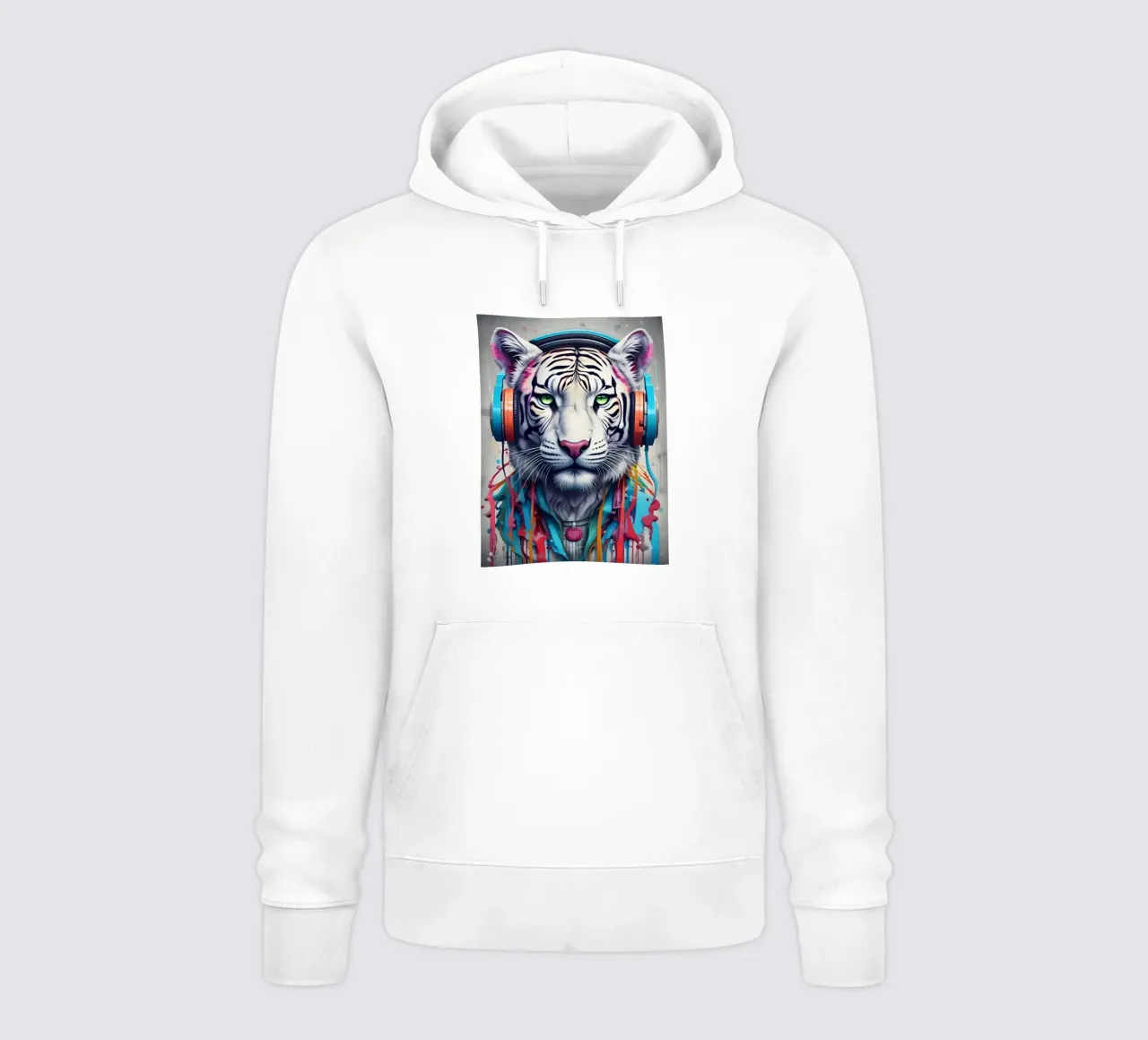Tigre con cuffie felpa con cappuccio da MakArena