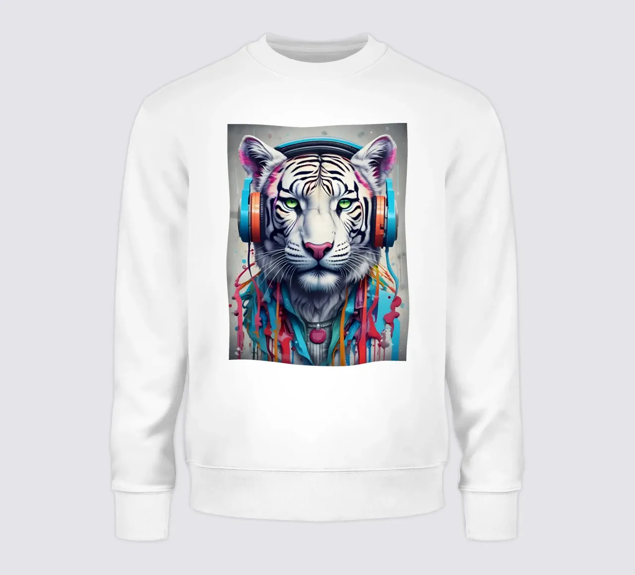 Tigre con cuffie felpa da MakArena