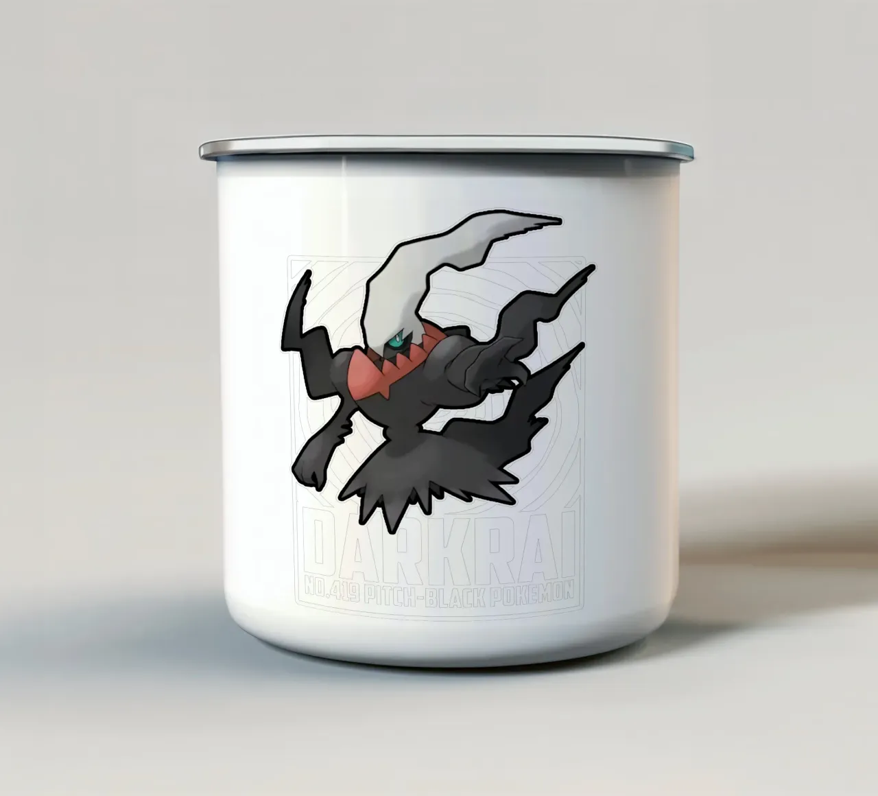Darkrai - Il Nero tazza in smalto da eliouxence