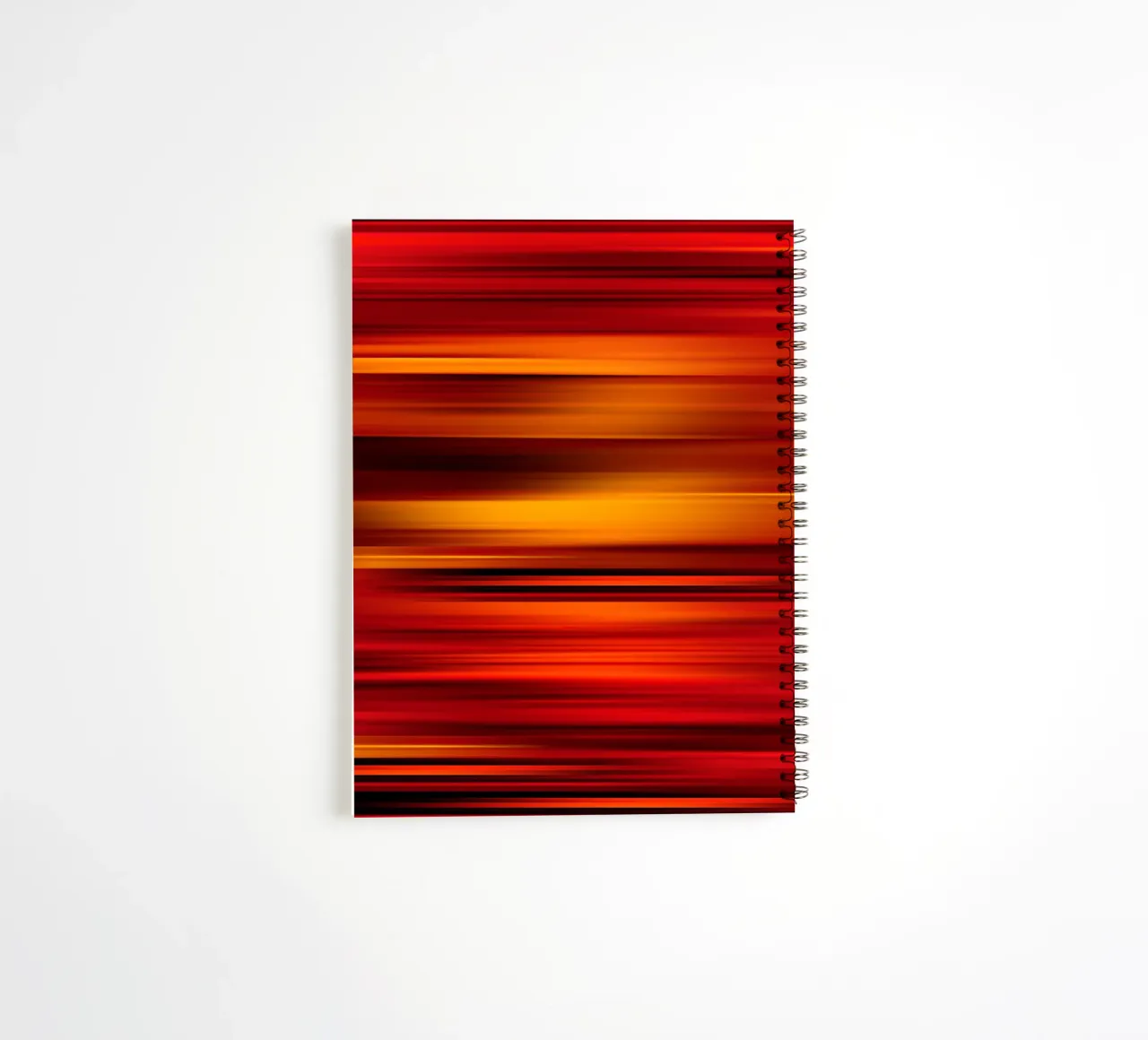 Strisce calde astratte diario ad anelli da Atteloi