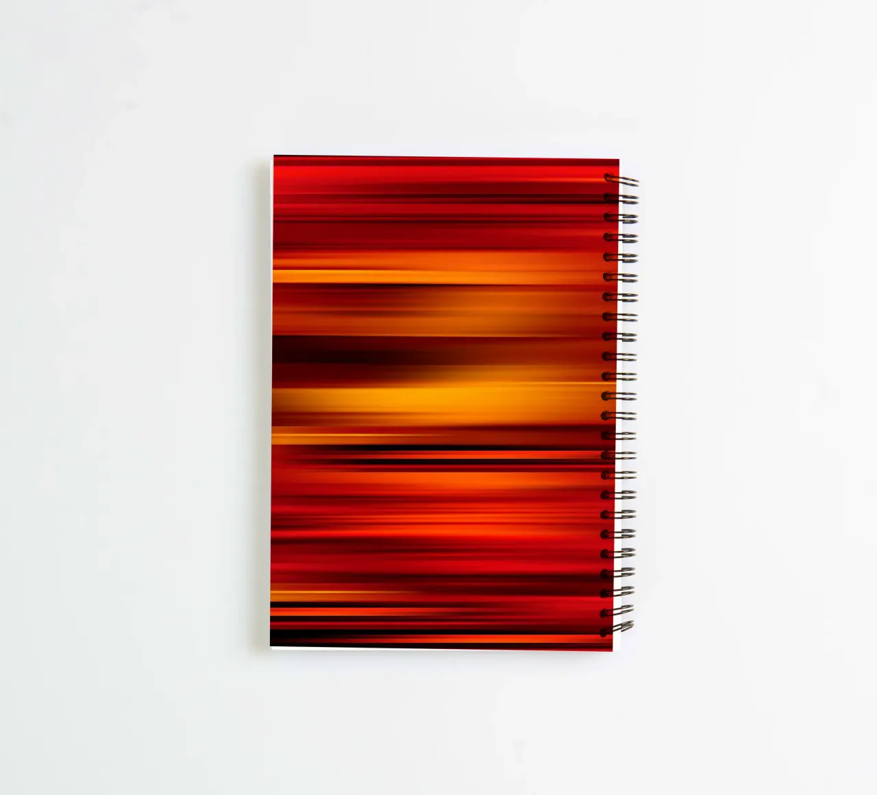 Strisce calde astratte diario ad anelli da Atteloi