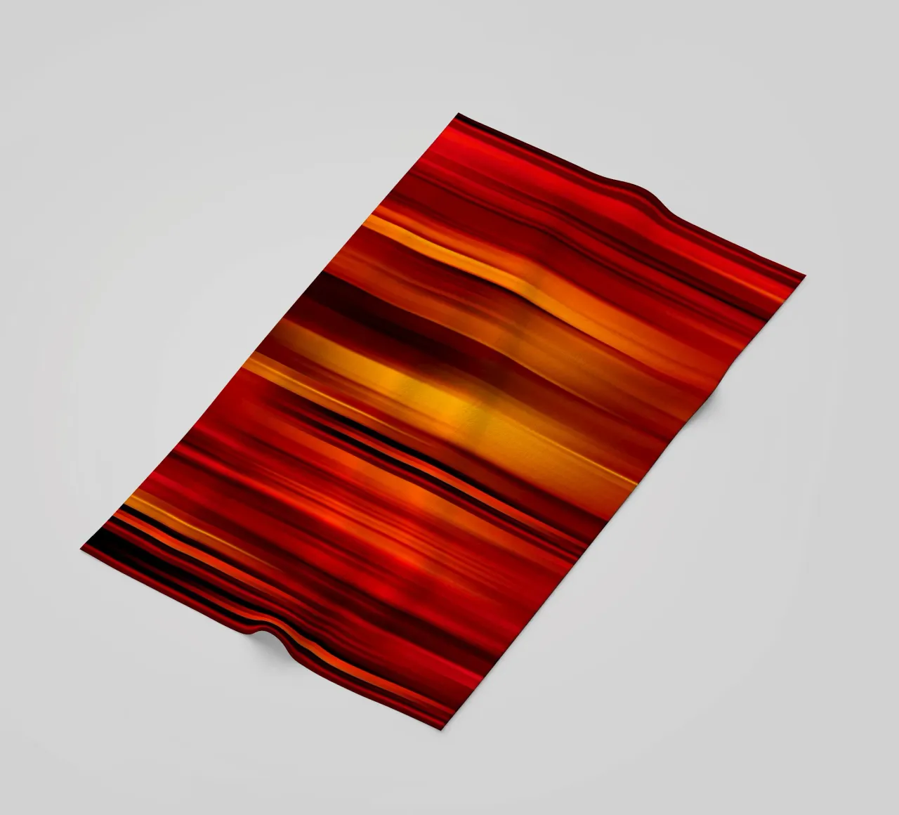 Strisce calde astratte telo mare da Atteloi