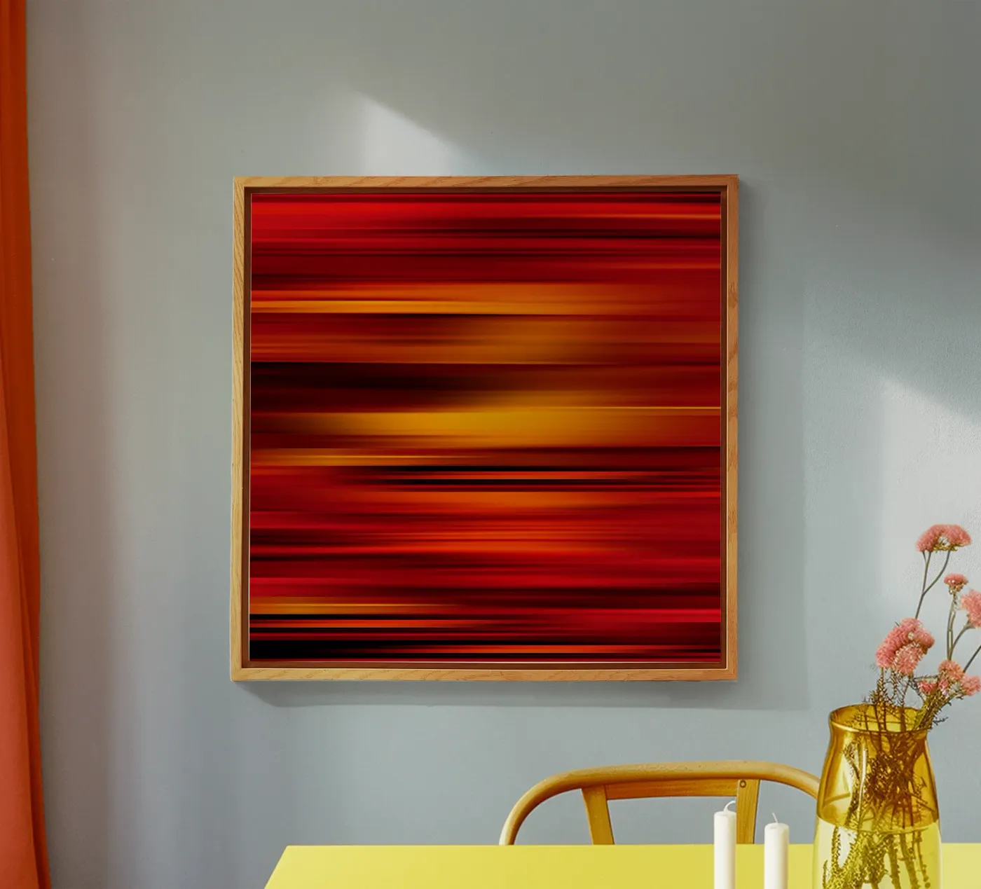Abstract warm stripes plexiglass da Atteloi Art