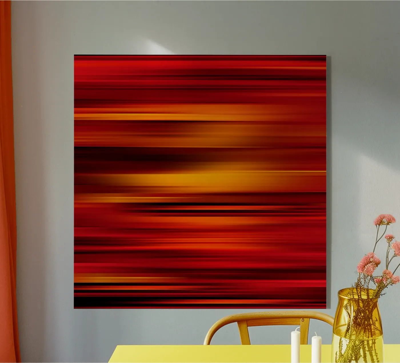 Abstract warm stripes plexiglass da Atteloi Art