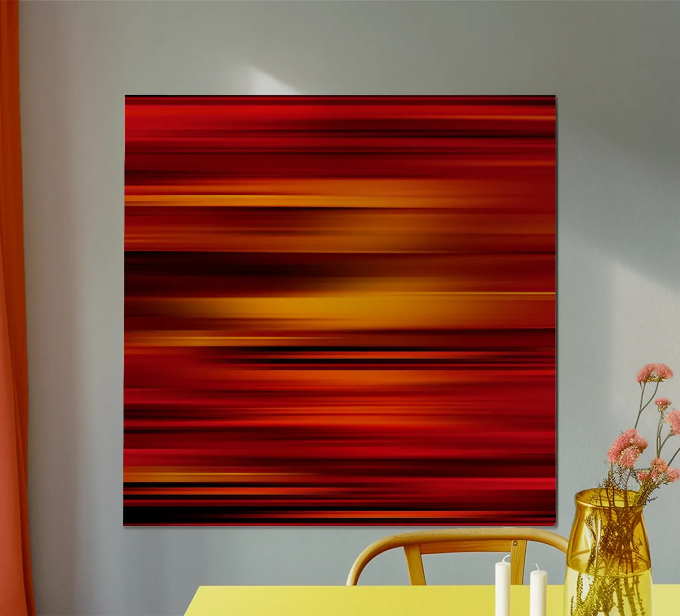 Strisce calde astratte poster da Atteloi Art