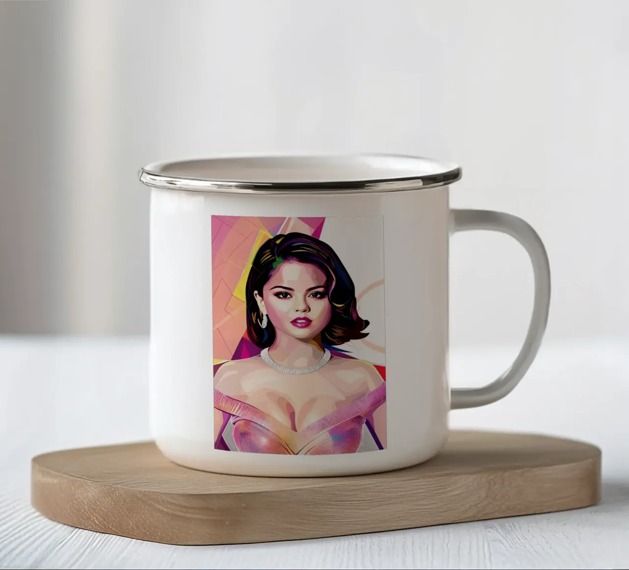 Selena Gomez wpap tazza in smalto da BONANZA
