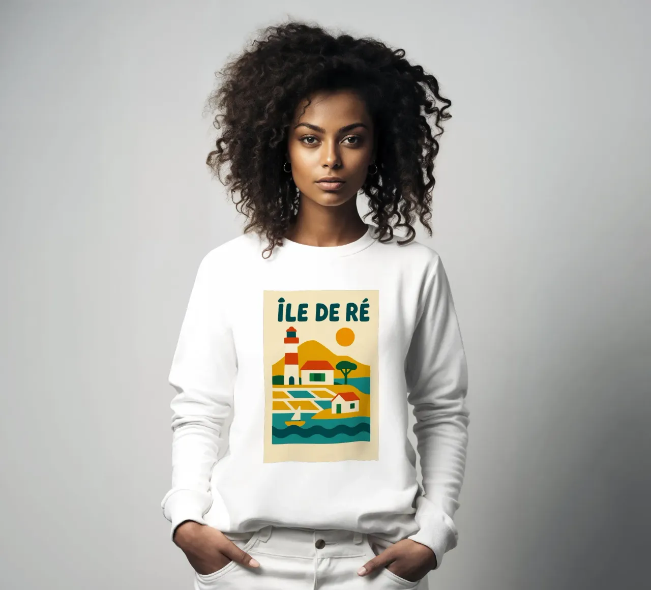 Poster Île de Ré - Poster retrò felpa da JETLAG | affiches voyage